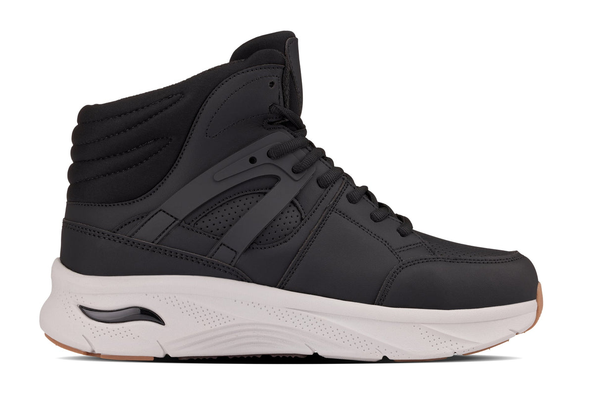 CALTO - S23411 - 3.2 Inches Taller (Black/Grey Sole) - High-Top Height-Boosting Sneaker