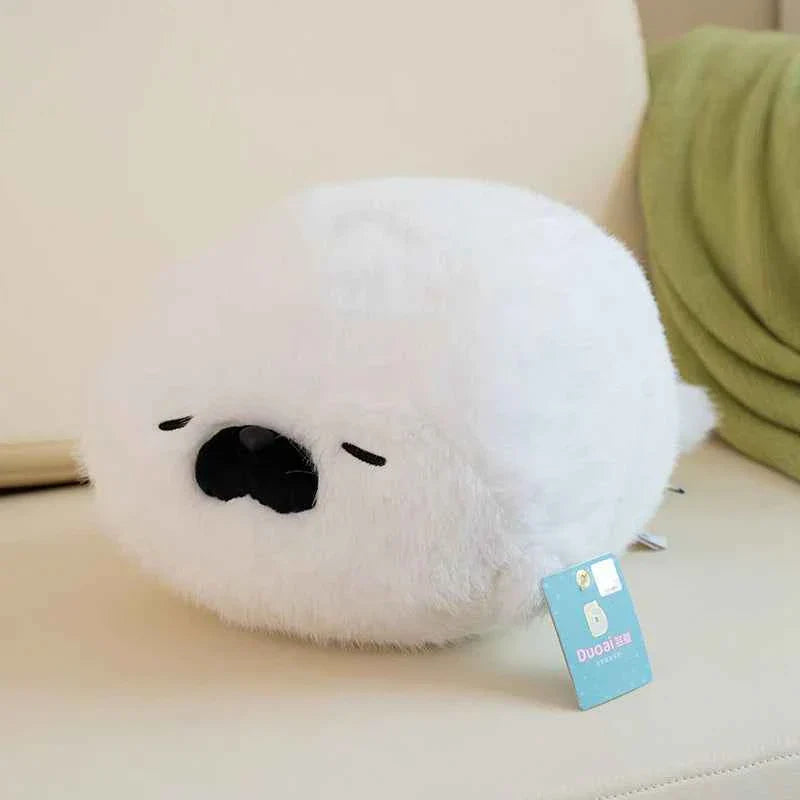 Cute Sea Otter/Blue Seal Plush Pillow (15.0/26.4 in) - Soft Sea Animal Doll Gift