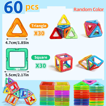 Magnetic Building Blocks - STEM Educational Toys for Kids Aged 4-12