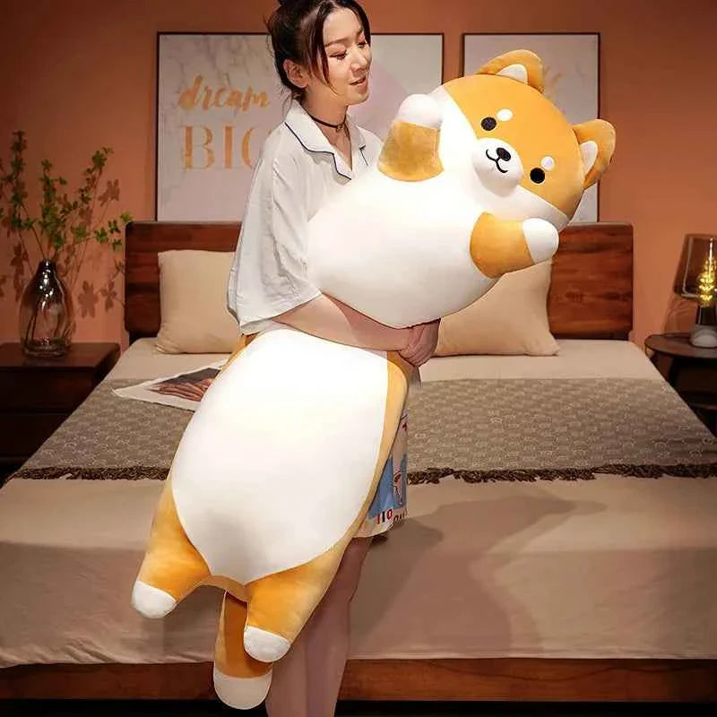 Giant Long Cat Plush Toy (35.4-51.2 in) - Cylindrical Animal Bolster Pillow Gift