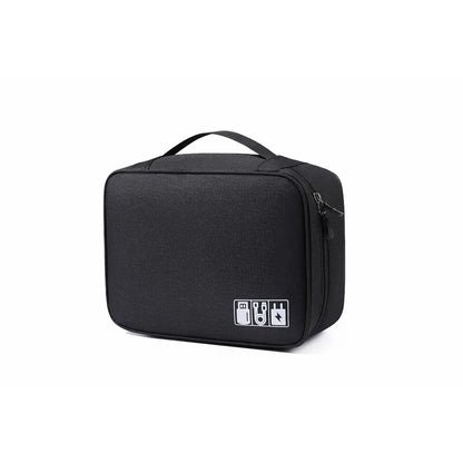 Cable Storage Bag Waterproof Digital Electronic Accessories Organizer Portable Travel Cable Organizer Case For USB Cable Charger