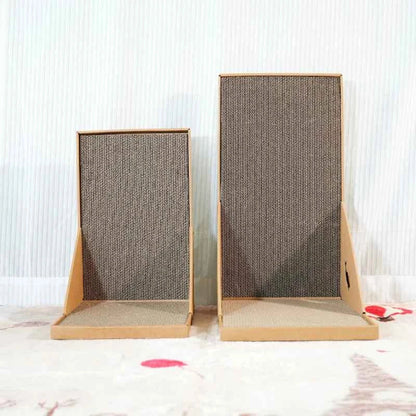 L-Shaped Cat Scratching Post – Vertical Wall Scratcher for Sofa & Furniture Protection