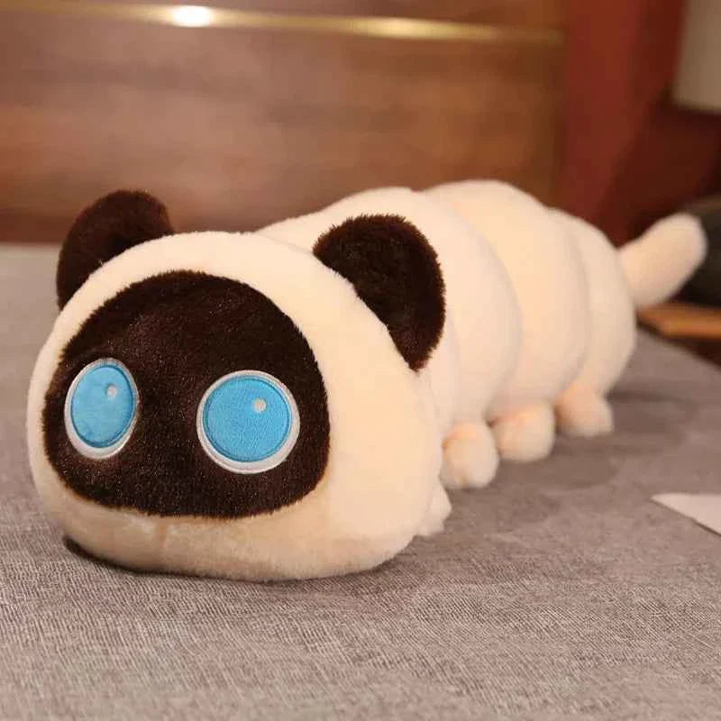 Giant Kawaii Black Cat Plush (19.7-51.2 in) - Soft Sleep Long Pillow Cushion Gift