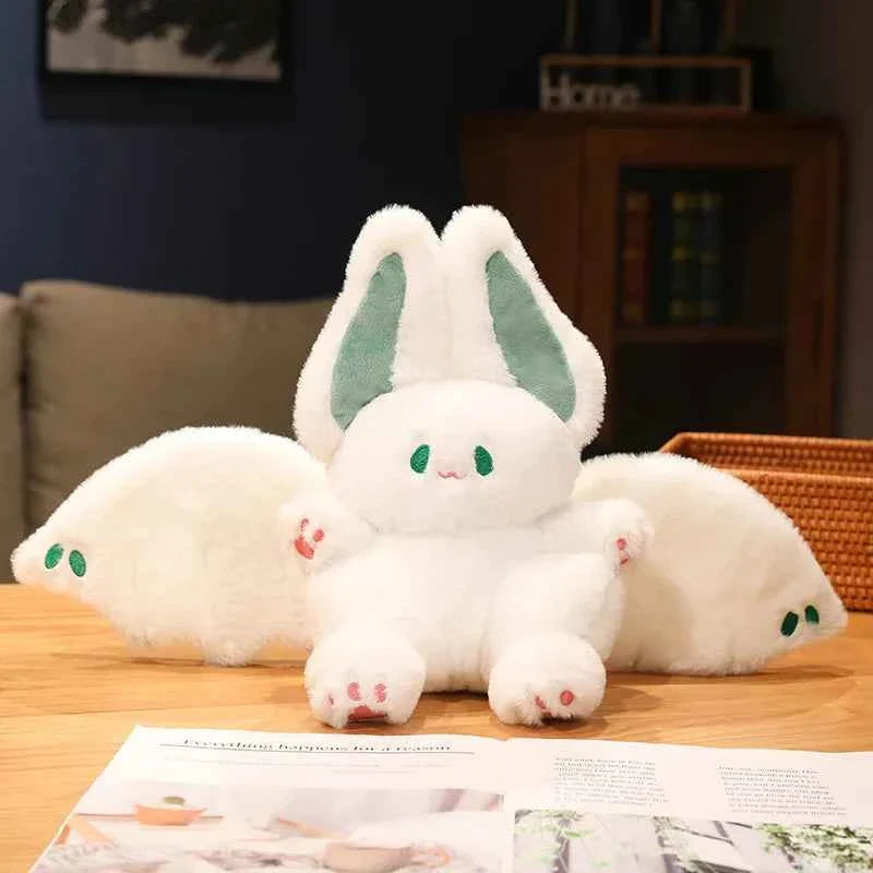 Lovely Flying Bat Rabbit Plush Toy (9.8-21.7 in) - Pink/Black Stuffed Doll Birthday Gift