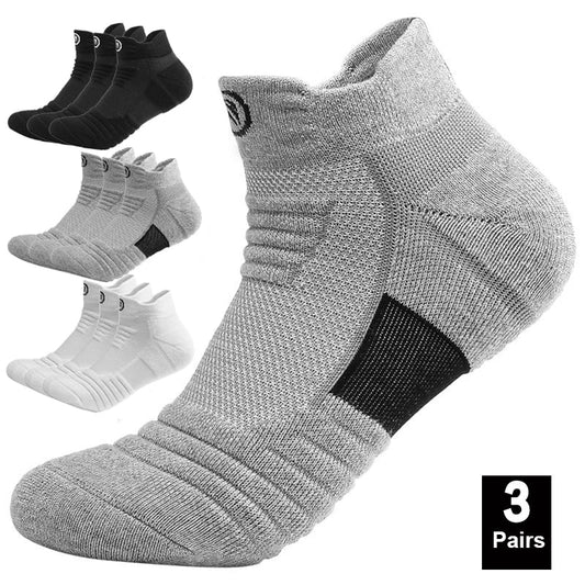 Calcetines deportivos de compresión acolchados para baloncesto y running