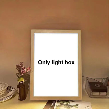 Anime Character Light Picture Frame, Inuyasha Character LED Light, Wall Decoration, Room Night Light, Gift, Moonlight Light