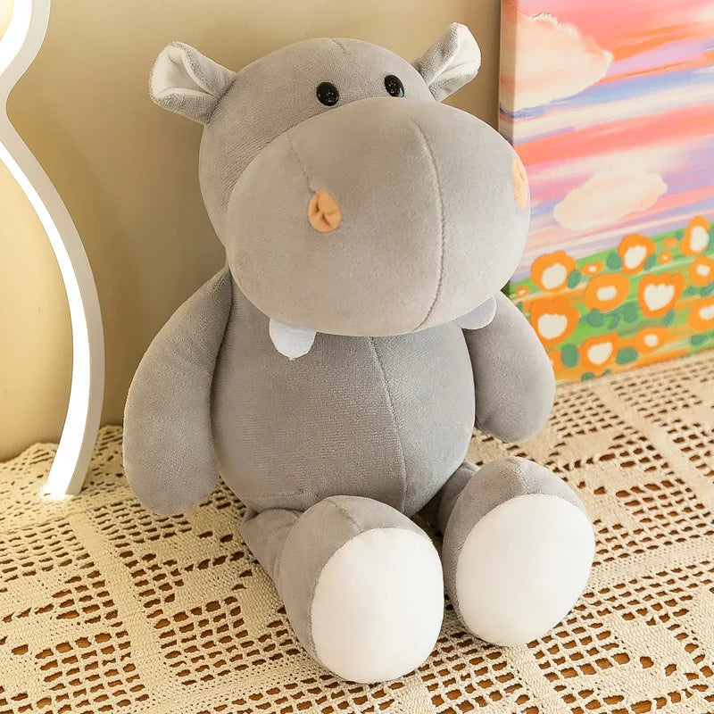 Stuffed Plush Animals Toys Soft Dolls Jungle Lion Elephant Tiger Dog Fox Monkey Deer Children Gift Kawaii Baby Kids Hobbie Toys