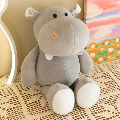 Stuffed Plush Animals Toys Soft Dolls Jungle Lion Elephant Tiger Dog Fox Monkey Deer Children Gift Kawaii Baby Kids Hobbie Toys