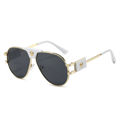 Classic Aviation Sunglasses Women Brand Designer Cattle Head Decoration Brand Designer Pilot Sun Glasses UV400