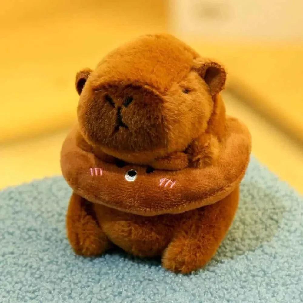 Cute 12cm Capybara Plush Toy: Hoodie, Wings & Keychain/Pendant Gift