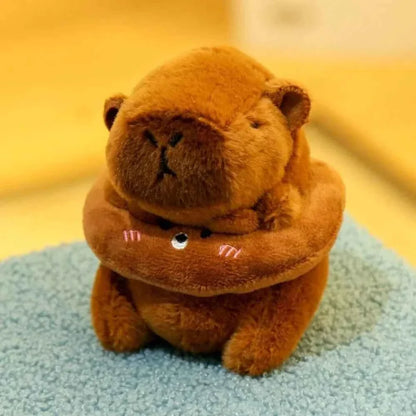 Cute 12cm Capybara Plush Toy: Hoodie, Wings & Keychain/Pendant Gift