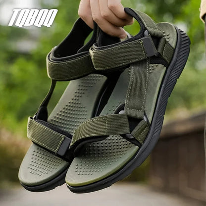 TQBQQ Men's Sandals Lightweight Non-Slip Quick Dry Beach Walking Travel Outdoor Water Friendly Cushioned EVA Shoes