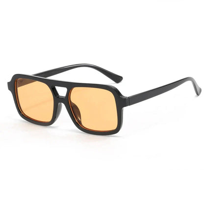 Hiking Camping 2024 New Double Beam Anti Light Glasses Personalized Small Frame Retro Glasses Y2K UV400 Outdoor Glasses Female