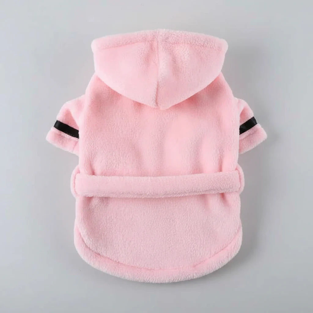 Hooded Pet Dog Bathrobe – Super Absorbent Drying Towel Pajamas