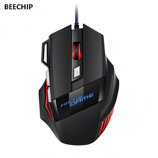 1 PC Nuevo Mouse Gamer USB Hyperspeed Retroiluminación RGB Ratones de Juego Ergonómicos 7D Mouse con Cable para Esports para Laptop PC Gamer