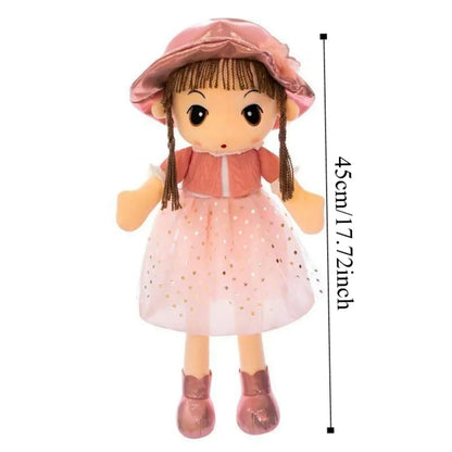 Stuffed Animal Dolls Cartoon Sweetheart Doll Cute Design Rag Doll Style Gril Plush Toy 45CM Soft Girl Stuffed Toys Kids