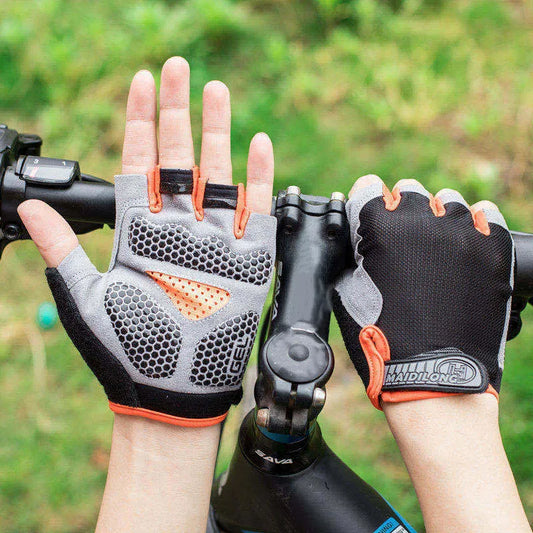 Guantes de Ciclismo para Hombre y Mujer, Guantes de Gimnasio sin Dedos, Transpirables y Antideslizantes para Fitness y Entrenamiento Deportivo
