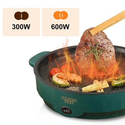 Electric MultiCooker 220V Non-Stick Frying Pan Household Barbecue Fried Steak Fish Omelette Cooking Machine