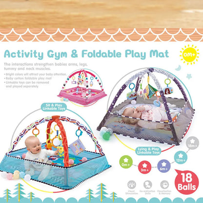 Baby Gym Frame Crawling Play Mat
