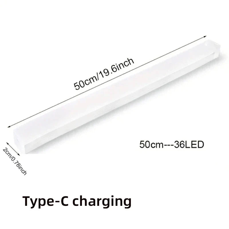 Motion Sensor Lamp Night Light Wireless LED USB Type C Rechargeable Lamp for Kitchen Cabinet Bedroom Wardrobe Staircase Lighting