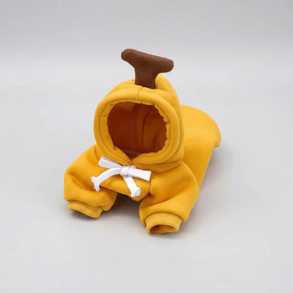 Cute Fruit Pet Hoodie Sweater – Warm Costume for Cats and Small Dogs
