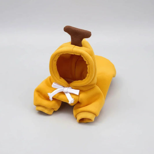 Cute Fruit Pet Hoodie Sweater – Warm Costume for Cats and Small Dogs