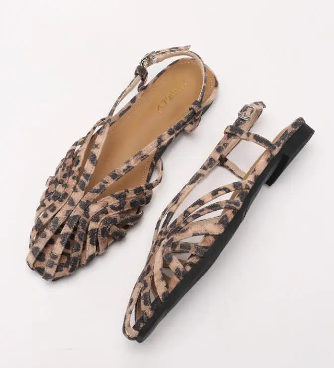 ZAROY Narrow Band Women Flat Sandals Large Size Designer Brand Banquet Wedding Shoes Summer Hollow Beach Gladiator Sandalias