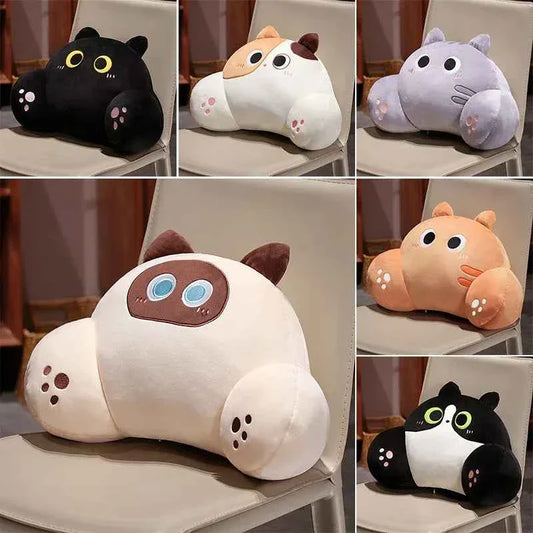 Thickened Cat Back Cushion Siamese Calico Cat Sofa Bed Home