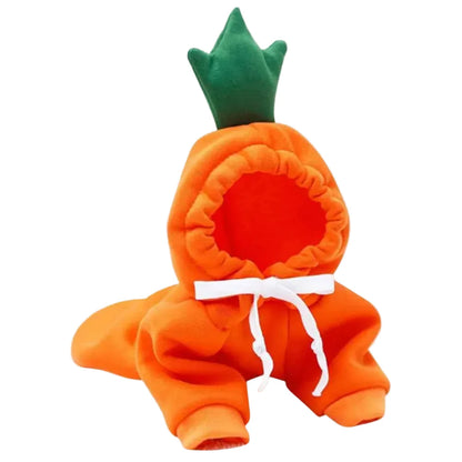 Cute Fruit Dog Hoodie – Warm Fleece Pet Jacket for Small Dogs