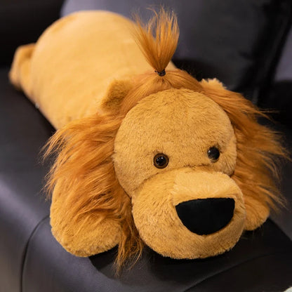 Giant Lion Plush Toy Pillow – Soft Stuffed Animal Cushion (15.7" - 43.3")