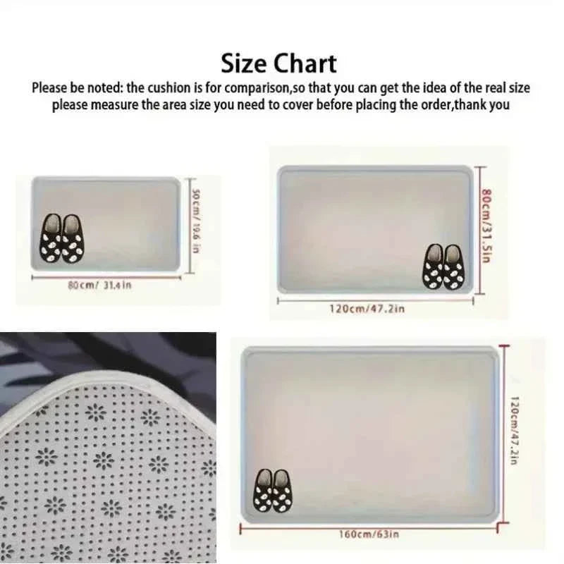 3D Optical Illusion Cat Round Hole Door Mat Daily Home Room