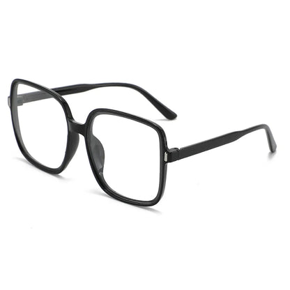 Square Oversized Transparent Eyeglasses Women Anti Blue Blocking Computer Eyeglass Black Unisex Optical Glasses