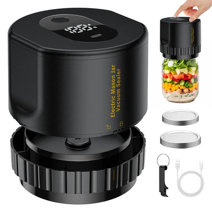 Automatic Electric Mason Jar Vacuum Sealer One-button Operation Leak-proof Sealing Portable Food Preservation Equipment Suit