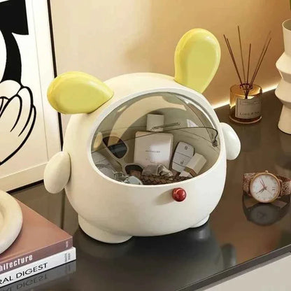 Kawaii Korean Storage Rack Desktop Rabbit Storage Box Desk