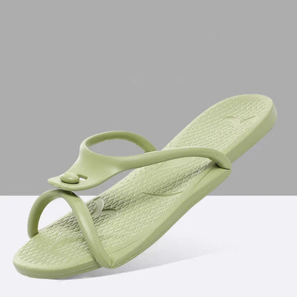 2024 Summer Women Folding Slippers Adults Portable Trip Travel Sandals Couples Indoor Soft Slides Men Beach Non-slip EVA Shoes