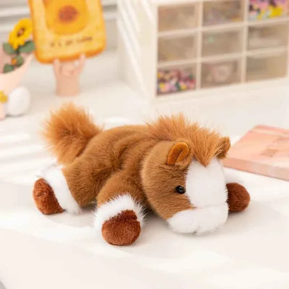 Kawaii Cartoon Plush Wrist Rest Doll (7 in) - Horse, Duck, Cow, Frog Stuffed Animal Office Companion