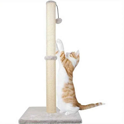 2-Tier Vertical Cat Scratching Post – Sisal Climbing Tree with Stable Modern Design