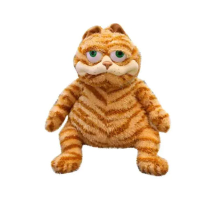 Fat Orange Cat Plush Toy – Lifelike Tabby Cat Stuffed Animal Cute Kitty Gift for Kids