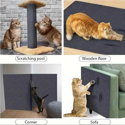 Cat Scratcher Sofa Protector 40x300cm – Self-Adhesive Trimmable Scratch Mat for Furniture Protection
