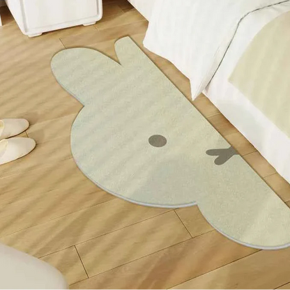 Cute Bunny Girls Heartfelt Bedside Rug Soft Toy Bedroom