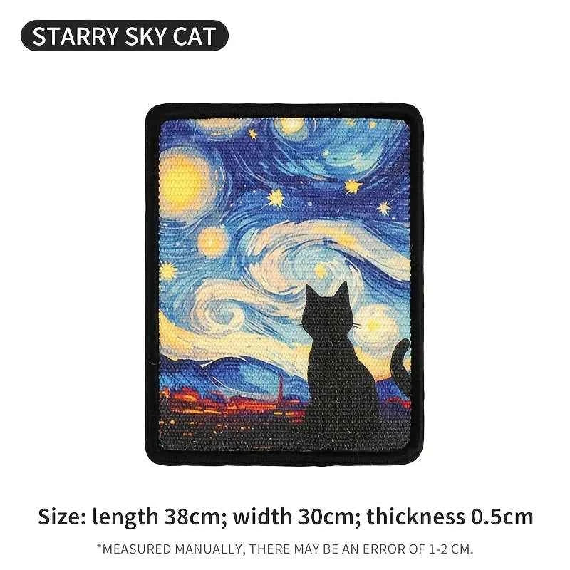 Wall Mounted Cat Scratching Mat – Durable Fabric Claw Board with Space-Saving Design
