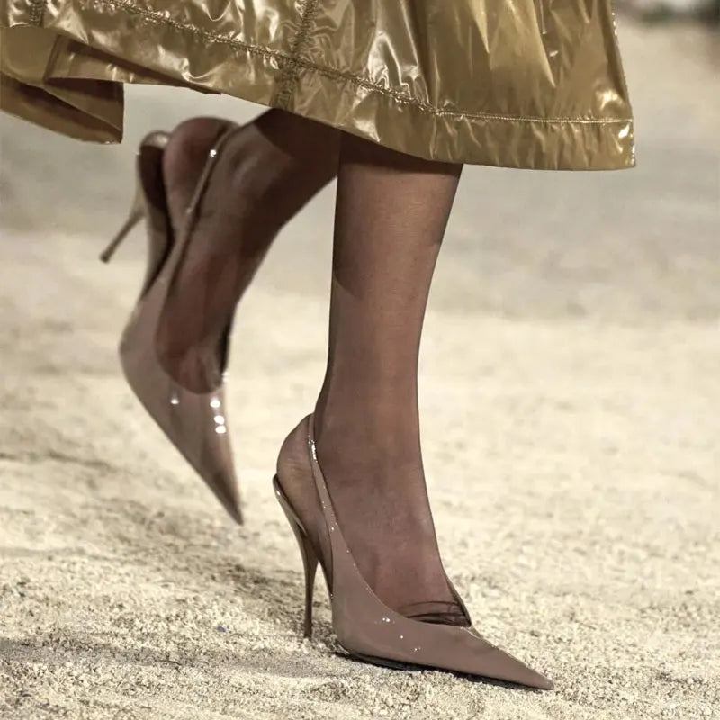 2026 Spring/Summer New Pointed Stiletto Sandals Fashionable and Sexy Party Wedding Women's High Heel Sandals