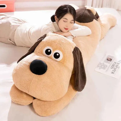 Giant Soft Long Dog Plush Pillow (31.5/39.4 in) - Cartoon Puppy Cushion Gift