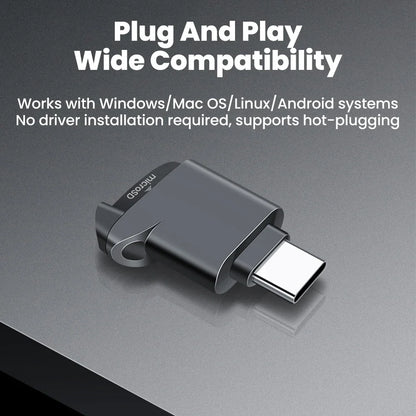 Type-C 2.0 Card Reader TF Mini Car Memory Card Reader For iPhone 17 16 15 USB C 2.0 CardReader to Micro TF