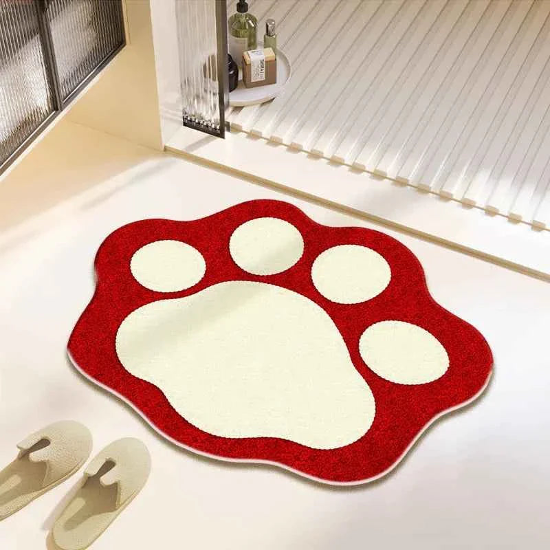 Cute Bear Claw Bathroom Carpet Absorbent Non Slip Foot Mat