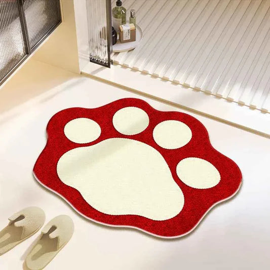 Cute Bear Claw Bathroom Carpet Absorbent Non Slip Foot Mat
