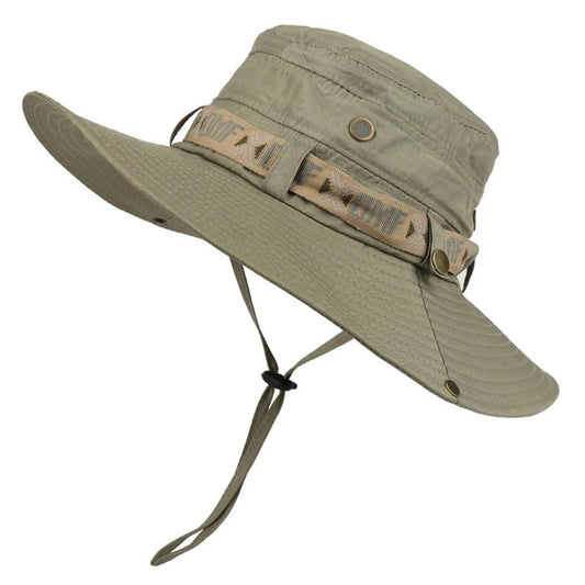 1Set sombrero de pescador Protección UV de verano para hombres Sombrero para el sol de playa para senderismo Gorra de protección solar Sombreros de pescador de malla Sombrero de safari de pescador de verano