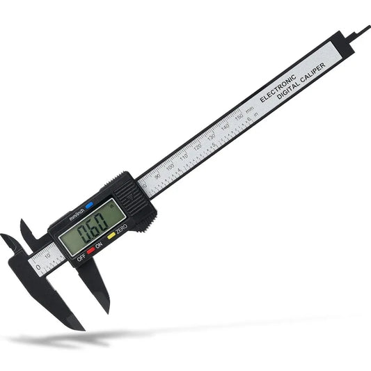 1 pinza vernier digital de plástico, calibrador de pantalla digital, mini calibrador de juego de texto, regla vernier para estudiantes, herramienta de medición de 0-150 mm