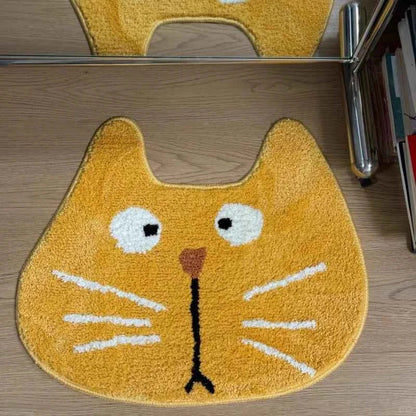 Alien Cute Cartoon Cat Floor Mat Bathroom Absorbent Mat