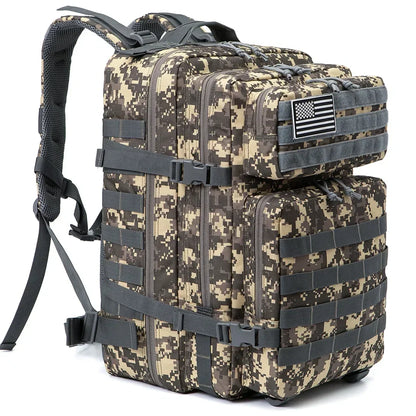 Outdoor Tactical Backpacks 45L Large Capacity Man 3 Days Molle Assault Bags For Outdoor Trekking Camping Backpack
